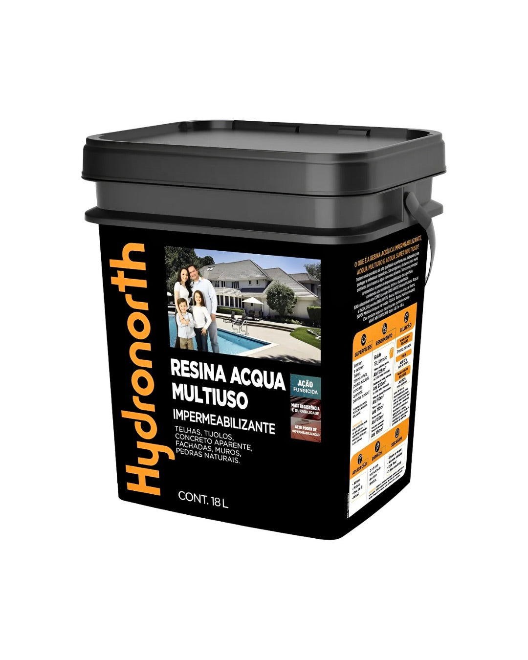Resina Acrílica Base Água Hydronorth Incolor 18L