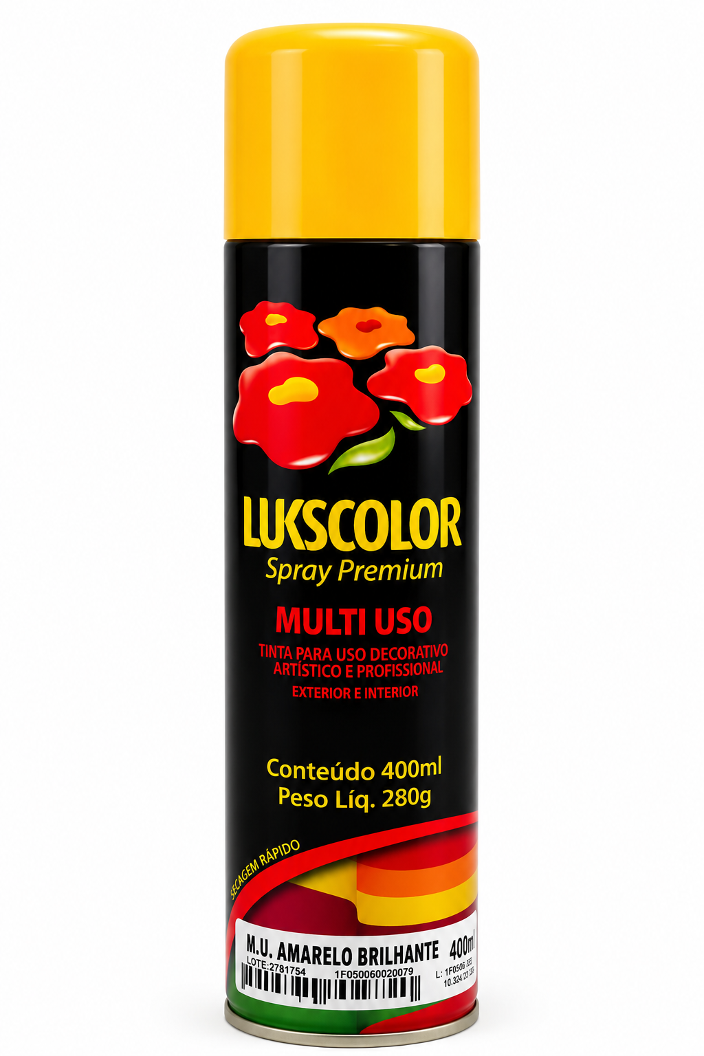 SPRAY LUKSCOLOR LUMINOSO AMARELO 400ml