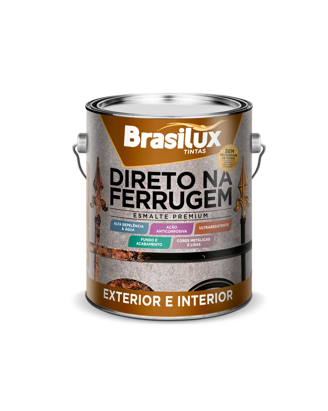 Esmalte Direto na Ferrugem Brasilux 3,6L