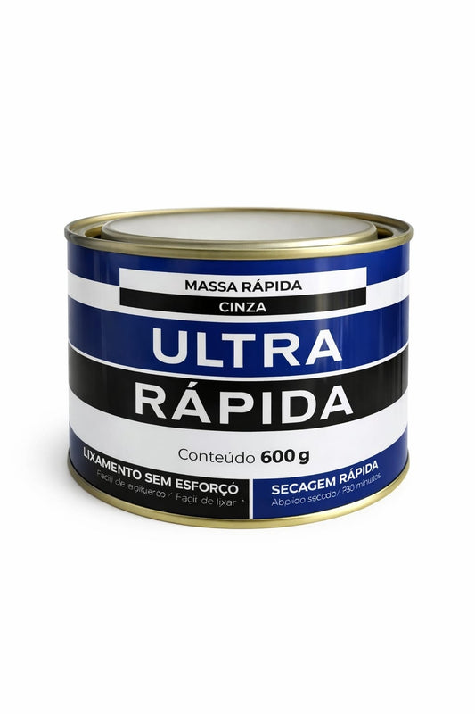 Massa Rápida Cinza Ultra Rápida 600g