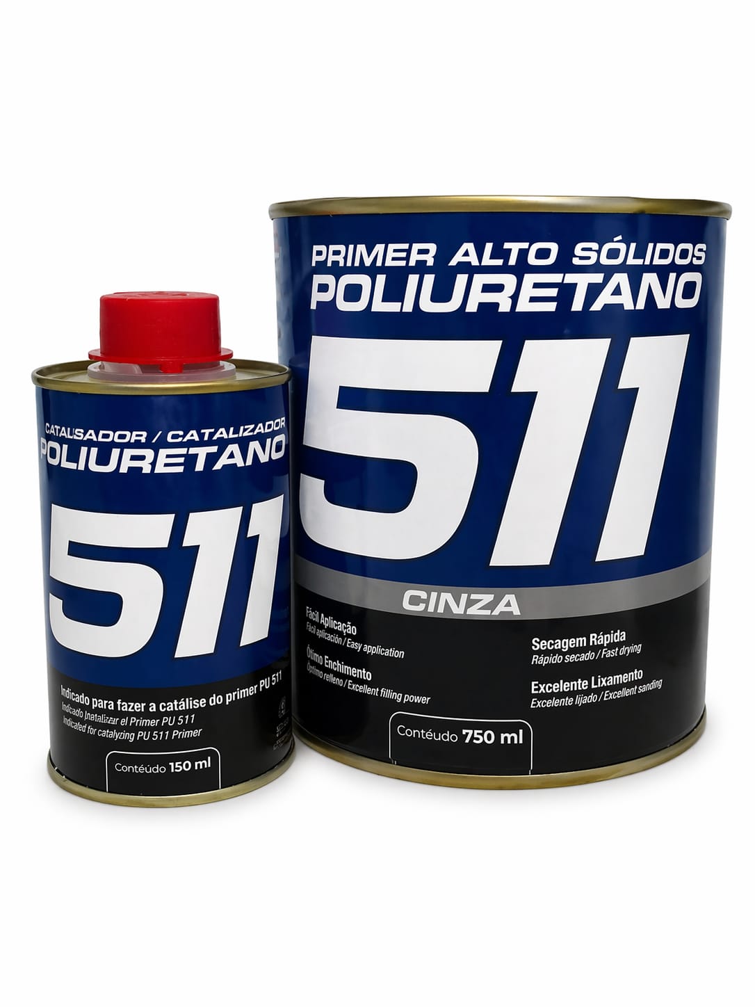 Primer poliuretano 511 de alto teor de sólidos + CAT