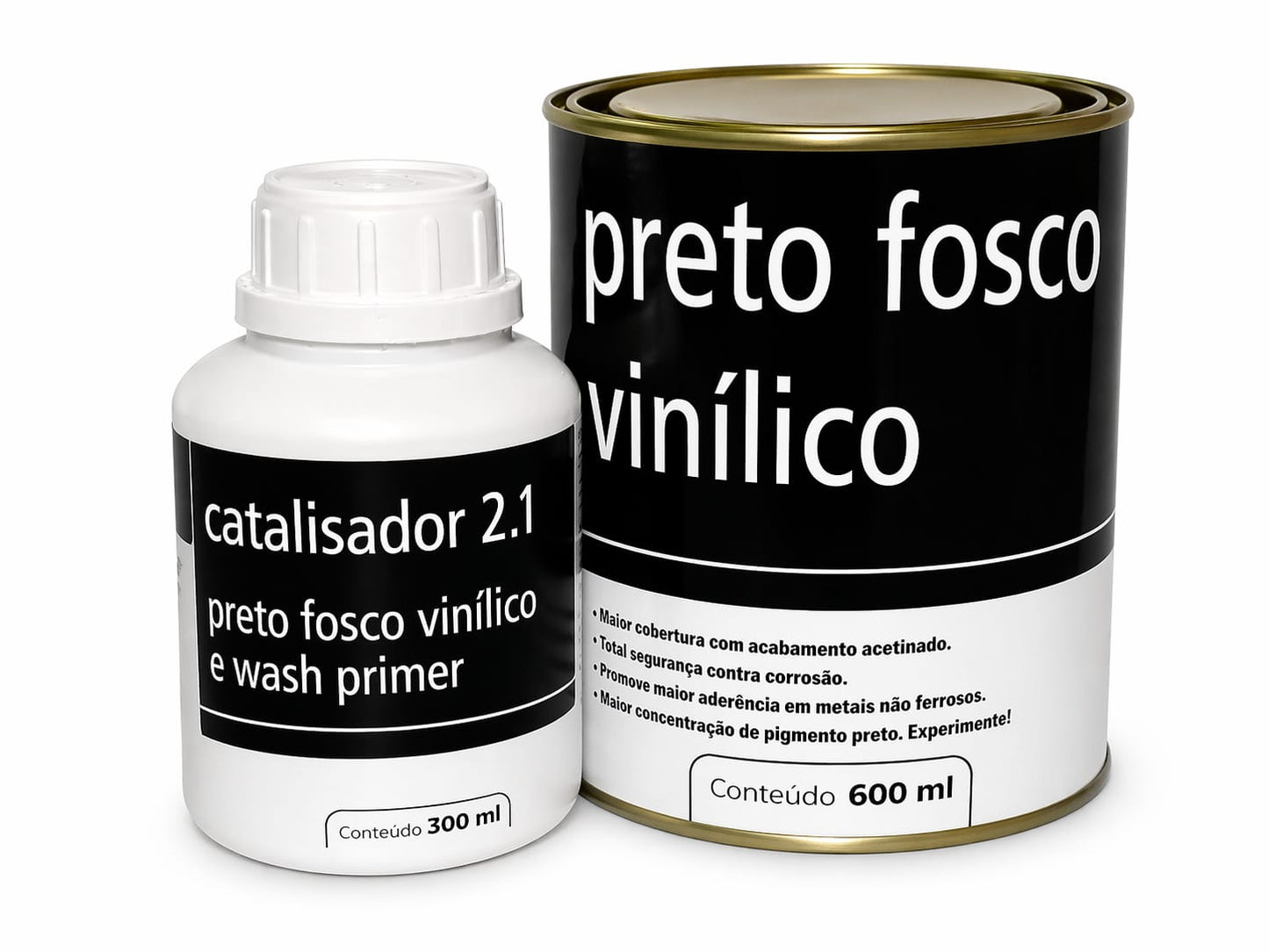 Preto Fosco Vinílico + Catalisador 2:1